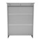 Merrick Lane Vigo Bathroom Storage Cabinet with Adjustable Cabinet Shelf, Upper Open Shelf, and Magnetic Closure Doors
